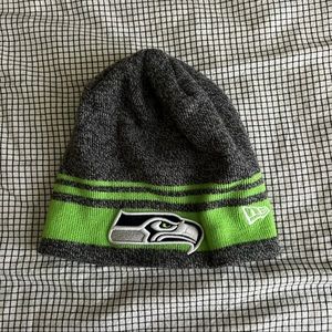 Heather Ed grey New Era NFL Seahawks beanie